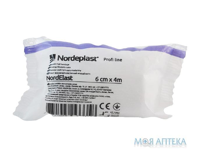 Бинт эластичный медицинский фиксирующий Нордепласт (Nordeplast) НордЕласт 6 см х 4м