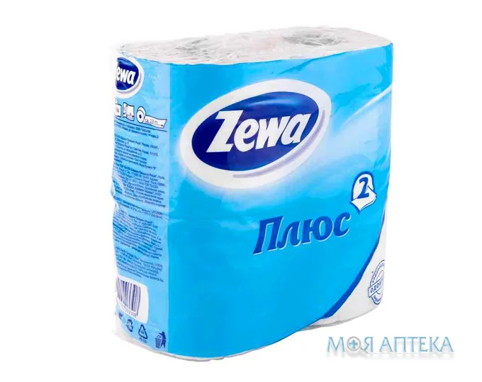 Рушники паперові ZEWA Плюс, білі, 2-шарові №2