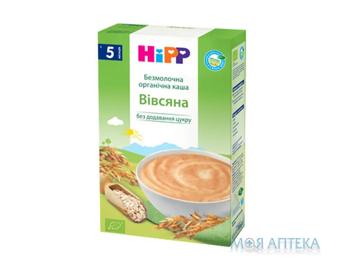 HiPP (Хіпп) Каша Безмолочна вівсяна органічна з 5 місяців, 200 г