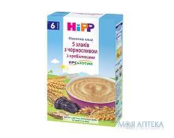 Каша Молочная HiPP (ХиПП) 5 злаков с черносливом с пребиотиками с 6 месяцев, 250г