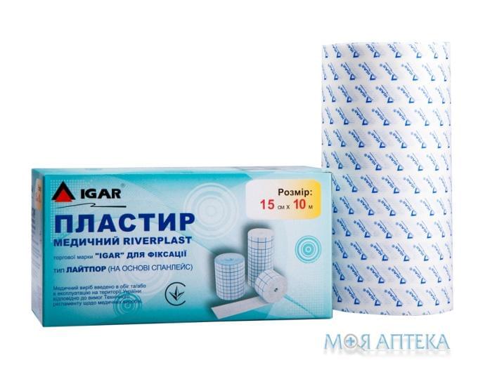 Пластир еластичний Igar (Ігар) Лайтпор RiverPlast (спанлейс) 10 м х 15 см №1