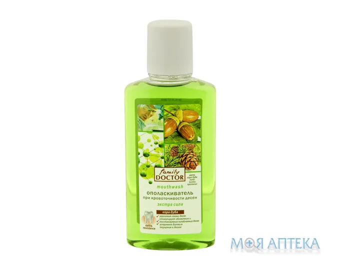 Ополіскувач порожнини рота Family Doctor (Фемілі Доктор) Екстра сила кора дуба, 250 мл