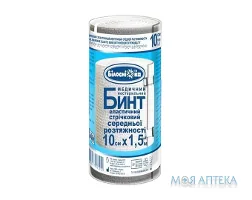 Бинт еластичний медичний Білосніжка середньої розтяжності 1,5м х 10см