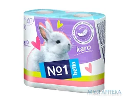 Папір Туалетний Bella Karo бірюзова №4