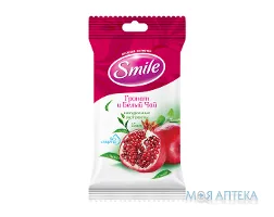 Серветки Вологі Smile Daily Fresh, гранат/чай №15