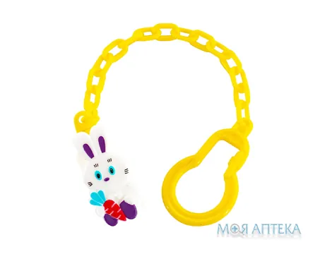 Ланцюжок для пустушки Baby Team (Бебі Тім) 3332 Звірятка