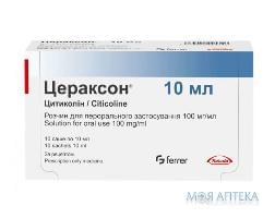 цераксон р-р д/перор. прим. 10 г/100мл саше10 мл №10