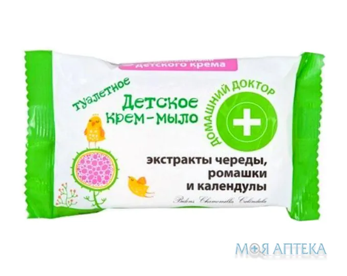 Домашній Доктор Крем-мило дитяче з екстр. череди, ромашки, календ., 70 г