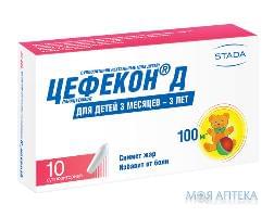 Цефекон Д супозиторії по 100 мг №10 (5х2)