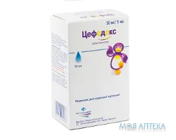 Цефодокс порошок д/ор. сусп., 50 мг/5 мл по 50 мл у флак.