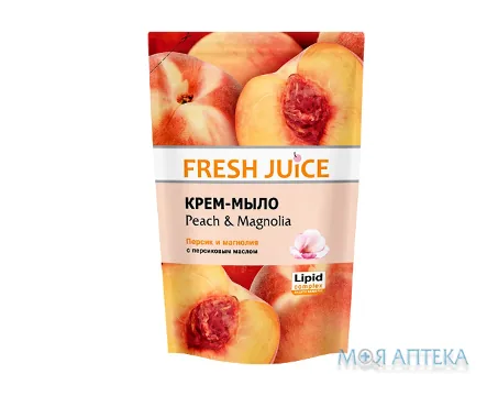 Фреш Джус (Fresh Juice) рідке Крем-мило Персик-магнолія дой-пак 460 мл