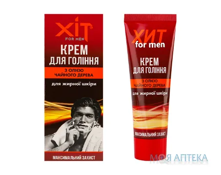 Крем для гоління Хіт з олією чайн. дерева 70 г