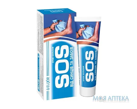 SOS від синців та забоїв крем-бальзам по 75 мл у тубі