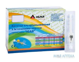Катетер (канюля) внутрішньовенний Ігар (Igar) 16G сірий