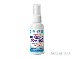 Перекис водню 3% розчин спрей 50 мл
