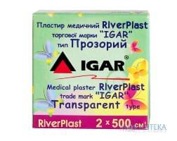 Пластир медичний Ігар RiverPlast Прозорий 2 см х 500 см котушка, на п/ет. основі №1