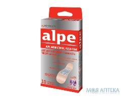 Алпе (Alpe) Пластир Медичний антибакт. тілесний, класік, 76х19мм, з іонами срібла №10