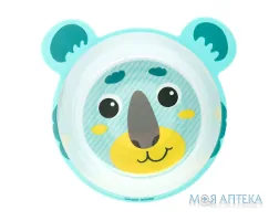 Тарілка Canpol 4/520 Hello Little, з вушками, зел., миска з мелам. антиковз.