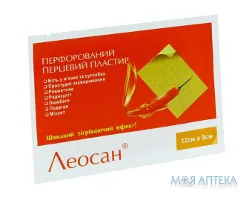 Пластир перфорований перцевий Леосан 12 см х 9 см