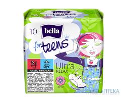 Гігієнічні прокладки Bella for Teens (Белла фо Тінс) Ultra Relax Extra Soft Deo Green Tea №10