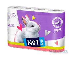 Папір Туалетний Bella Karo білий №12