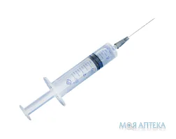 Шприц 10 мл 3-комп. Luer-Lock (0,8х38 мм) х2