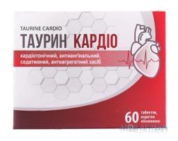 Таурин Кардио таблетки комплекс для нормализации функционирования сердечно-сосудистой системы упаковка 60 шт