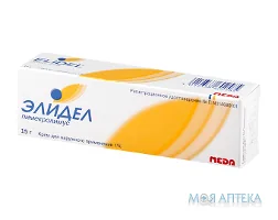 Елідел крем д/зовн. заст. 1 % по 15 г у тубах