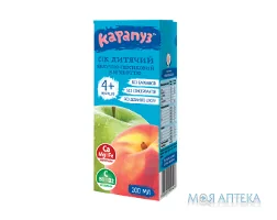 Сік Карапуз яблучно-персиковий, 200 мл