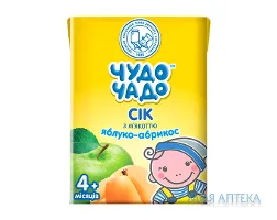 Сік Чудо-Чадо яблуко-абрикос, 200 г
