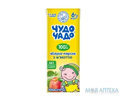 Сік Чудо-Чадо яблучно-персиковий, 200 мл