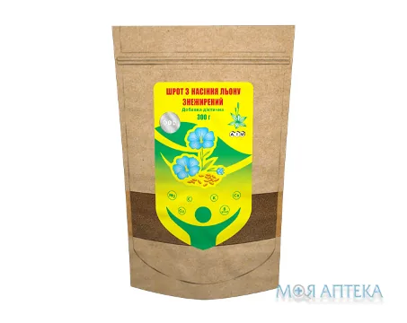 Шрот з насіння льону знежирений 300 г