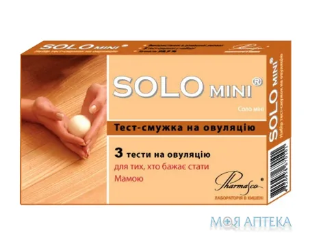 Тест для визначення овуляції Соло Міні (Solo Mini) смужка №3