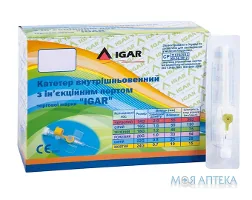 Катетер (канюля) внутрішньовенний Ігар (Igar) 24G жовтий
