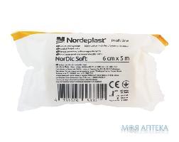 Бинт еластичний медичний Нордепласт (Nordeplast) НорДик Софт, бавовна, 6см х 5м