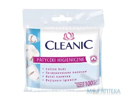 Ватні палички Cleanic пакет п/е №100