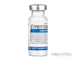 Стрептоміцин порошок для р-ну д/ін. по 1,0 г у флак. №1