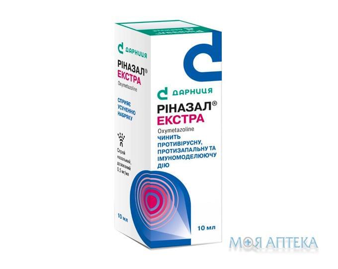 Риназал Экстра спрей назал. дозир. 0,5 мг/мл фл. с доз. насосом 10 мл