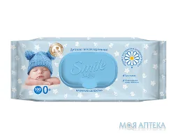Серветки Ультрамякі Вологі Smile Baby екстр. алое, ромаш., з клапан. №100