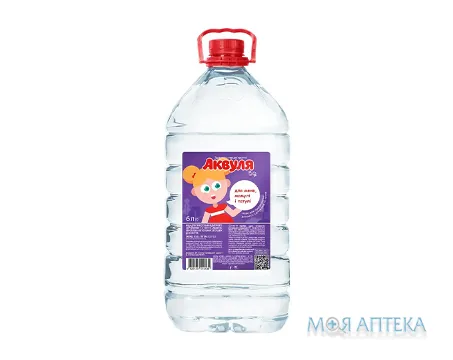 Мінеральна вода Аквуля дитяча 6 л ПЕТ, негазована