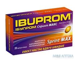 Ібупром макс спринт  400 мг №20 капс.