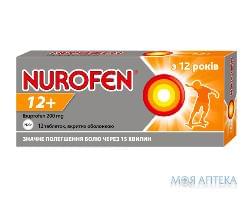 нурофен 12+ таб. п/об. 200 мг № 12