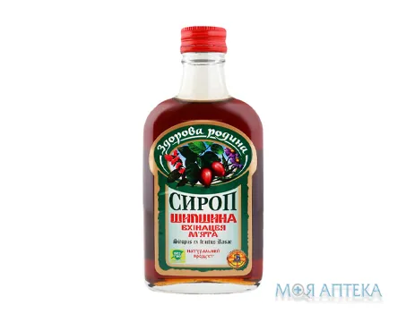 Сироп Рослинний шипшина, м`ята і ехінацея, 250 мл