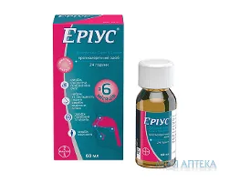 Еріус сироп, 0,5 мг/мл по 60 мл у флак.