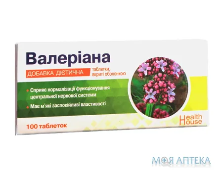 Валеріана (Health House) Хелз Хаус табл. 30 мг №100
