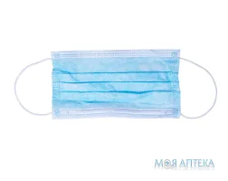 Маска медична 3-х шарова, на резинках, н/стерил. №1