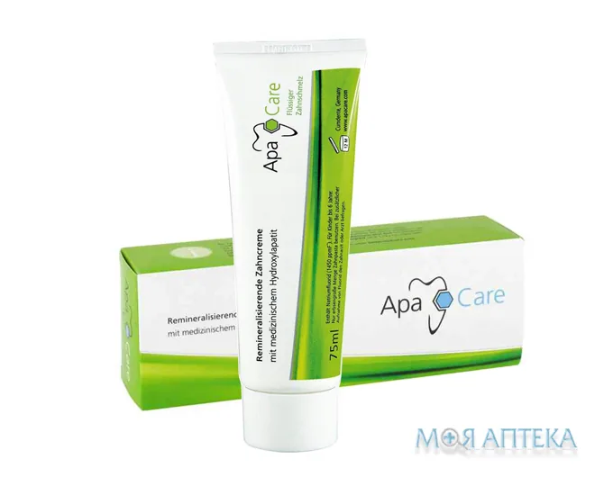 Зубна паста ApaCare (АпаКеа) ремінералізуюча Рідка емаль, 75 мл