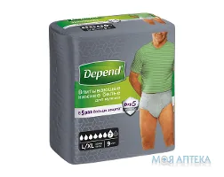 Підгузки-труси для дорослих Depend (Депенд) чоловічі L/XL №9