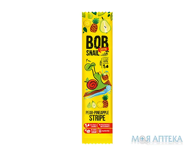 Равлик Боб (Bob Snail) Груша-Ананас страйпси 14 г