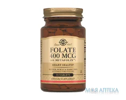 Солгар (Solgar) Фолієва кислота таблетки 400 мкг №50